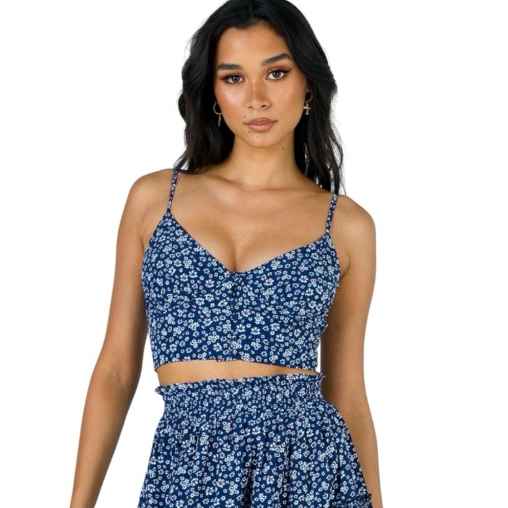 Princess Polly Top for Shah Set. Size 0. Midnight Blue